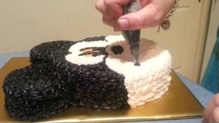 Easy DIY Cake Decor  Mickey mouse cake [upl. by Marou]