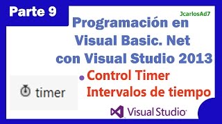 Control timer 925 Programación Visual Basic Net con Visual Studio 2013 [upl. by Shih]