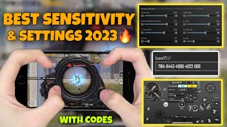 NEW😱BEST SENSITIVITY amp SETTINGS 2023🔥 4 Finger Claw Gyroscope  PUBG MOBILE [upl. by Levison288]