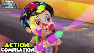 Magical Pichkari  New Compilation  Vir The Robot Boy  Hindi Cartoons For Kids spot [upl. by Ailic]