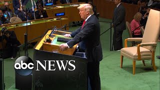 World leaders appear to laugh at Trump at UN [upl. by Burrton]