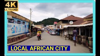 Inside a local city in Africa 🌍 Ghana 🇬🇭  Obuasi [upl. by Gemini344]