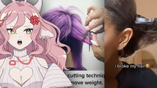 Hairstylist Vtuber Reacts to More Hair FAILS [upl. by Ally]