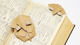 ORIGAMI ELEPHANT BOOKMARK Jo Nakashima [upl. by Yslek83]