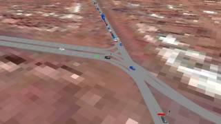 Traffic Simulation of Soba Bridge with Elealfoun Road and Alsamra Road [upl. by Langston]