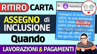 ASSEGNO di INCLUSIONE ⚠️ SMS RITIRO CARTA PAGAMENTI LAVORAZIONI spese VIETATE PRELIEVI BONIFICO AUU [upl. by Ynove]