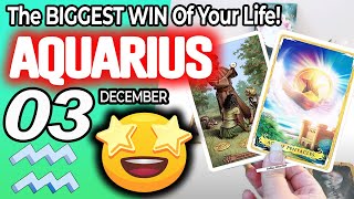 Aquarius ♒IT’S COMING 👀The BIGGEST WIN Of Your Life💰🆙 horoscope for today DECEMBER 3 2024 ♒ tarot [upl. by Yelik]