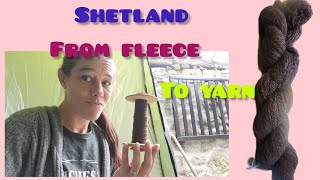 SHETLAND from FLEECE to YARN [upl. by Orbadiah]