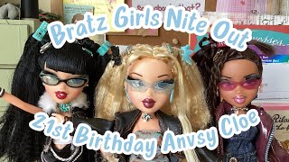 🦋Bratz Girls Nite Out 21st Birthday Edition Anniversary Doll Unboxing [upl. by Nadbus]