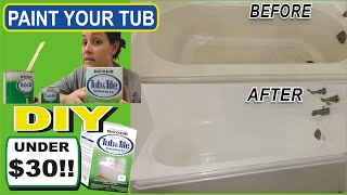 Rustoleum tub and tile refinishing kit DIY  Bathtub resurfacing  Restore  How to paint your tub [upl. by Nealon]