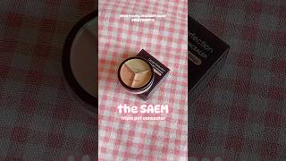 the SAEM ❁･ﾟtriple pot concealer 01 thesaem concealer colorcorrector kbeauty makeup shorts [upl. by Aysa]