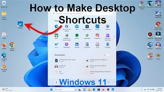 How to Make Desktop Shortcuts  Windows 11 Tutorial Tips  Free amp Super Easy [upl. by Nehtan]