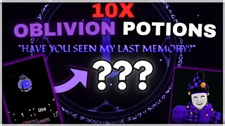 10 OBLIVION POTIONS WITH MAX LUCK FOR THE OBLIVION AURA  Sols RNG ERA 8 [upl. by Bonnell]