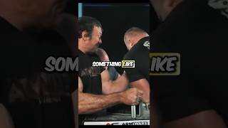 Rino Masic about Devon Larratt Match devonlarratt armwrestling armwrestlingmatch short viral [upl. by Shelah558]