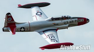 T33 Shooting Star Flybys  TBM Avenger Reunion 2022 [upl. by Festa973]