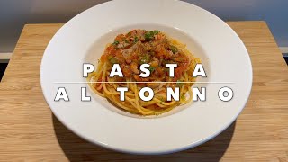 Pasta al Tonno Tunfisch Soße einfach schnell und lecker [upl. by Aihsemot]