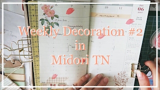 Weekly Insert Decoration in Midori TN 2 [upl. by Annawit]