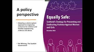 A policy perspective  Nel Whiting VAWG Team Leader Equality Unit Scottish Government [upl. by Neeluqcaj62]