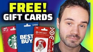 FREE Gift Cards  5 REAL amp EASY Ways To Get Free Gift Cards [upl. by Atilem]