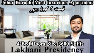 Lakhani Presidency Johar Karachi lakhani luxuryapartments johar karachi apartment [upl. by Omsoc]