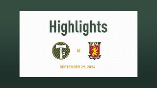 HIGHLIGHTS  Real Monarchs vs Timbers2  September 29 2024 [upl. by Sivrahc]