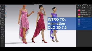 Basic CLO 3D Intro to Animation CLO 3D 73 [upl. by Yebot]