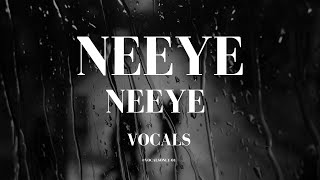 Neeye neeye without music  vocals  VocalsOnly01 [upl. by Aihsekin]