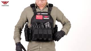 YAKEDA TACTICAL PLATE CARRIER VEST VT6026 3 [upl. by Atiuqes243]