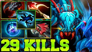 Weaver Dota 2 Carry Safelane With 29 Kills Pro Gameplay Guide Build 734 [upl. by Gnoud848]