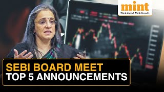 SEBI Board Meet Key Announcements From New Asset Class to Changes in ‘Connected Person’ Term [upl. by Nrobyalc359]