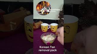 New tan removal pack skin food faceskincare facecleanser haircare facemask tips korean [upl. by Nadbus]