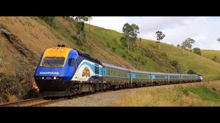 Adventures on the NSW XPT Train from Broadmeadow to Brisbane July 2018 [upl. by Aicittel]