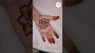 beautiful ros flower 🌹 mehndi designs ZuhaQasmi72 [upl. by Yesak]