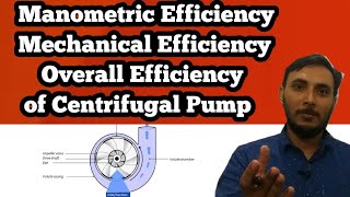 Efficiency of Centrifugal Pump Hindi  Manometric Efficiency  Mechanical Efficiency [upl. by Hester181]