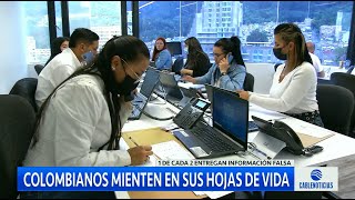 Colombianos mienten en sus hojas de vida según estudio [upl. by Gasser]