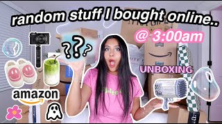 UNBOXING the random stuff i bought online at 3am  honeybobabear [upl. by Leirea757]