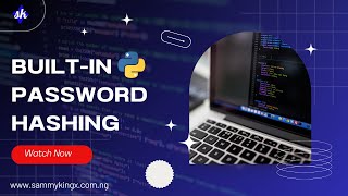 Hashing Passwords in Python Using Builtin Modules [upl. by Ise585]