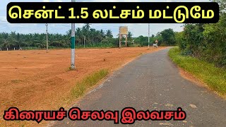 குறைந்த விலையில் DTCP இடம் 😮 landforsale dtcpplots realestate  Land for sale in tirupur [upl. by Madson413]