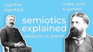 Semiotic Analysis  Ferdinand de Saussure amp Charles Sanders Pierce Theories Explained for Beginners [upl. by Eelyak]