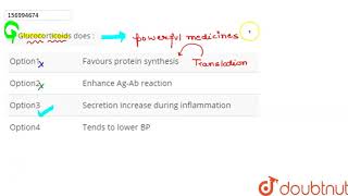 Glucocorticoids does [upl. by Enoitna]