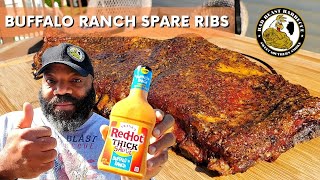 Franks RedHot Buffalo Ranch Spare Ribs on the RECTEQ 700 [upl. by Rodmur865]