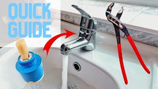 How To Replace A Single Lever Mixer Tap Cartridge in 3 Minutes [upl. by Gemoets662]