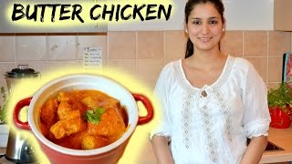 BUTTER CHICKEN Rezept  Hänchenbrustfilet in leckerer ButterTomatenSahneSoße  indisch Kochen [upl. by Sandy94]