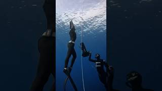 Freediving in Kalamata competition setup for training [upl. by Eldora]