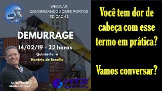 DEMURRAGE no Conversando Sobre Portos [upl. by Mackenie633]