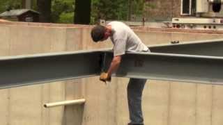 Custom Home Builder Tips  Setting Steel Beams  Divak Developers [upl. by Maisie202]