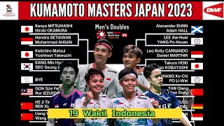 Drawing Kumamoto Japan Masters 2023 Indonesia Bertemu Lawan Kuat Di Babak Awal [upl. by Anirtap]