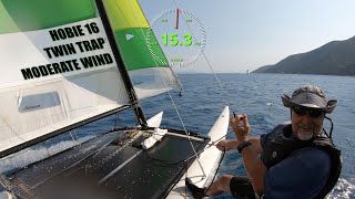 Hobie 16 sailing insights and tips in 15 knots wind [upl. by Doscher]