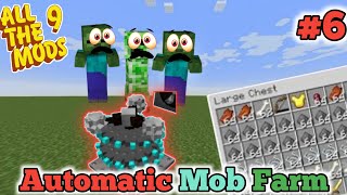 Automatic Mob Grinder and Xp Farm  All The Mods 9  Minecraft  EP06 [upl. by Druce928]