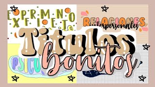 Títulos Bonitos en Powerpoint 🌺 Fernanda [upl. by Hamehseer]